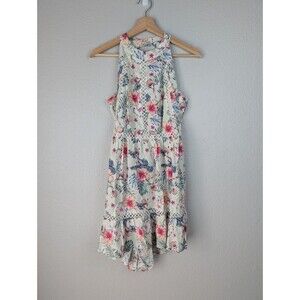Sunday Mi Amor Floral Halter Sleeveless‎ Sundress XS